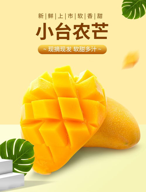 盛夏甜心 海南臺農芒果5斤裝，當季鮮甜順豐直達